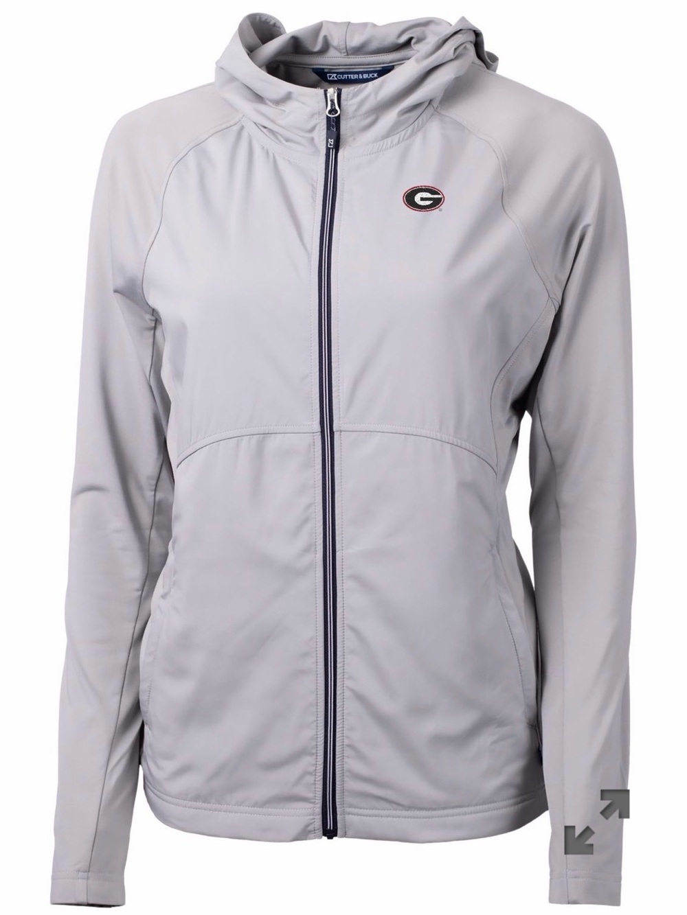 University of Georgia Gray Full-Zip Hoodie Women’s Jacket